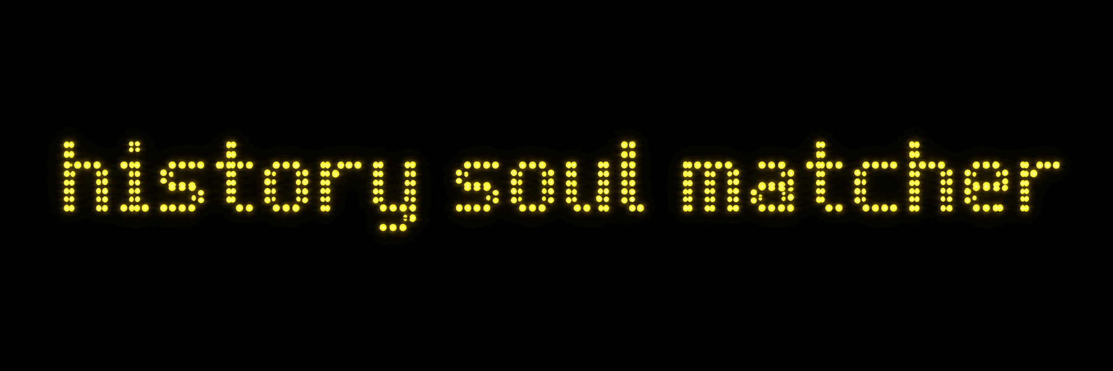 History Soul Matcher のビジュアル表現